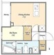 レジデンス経堂桜丘 206 間取り図