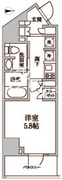 レジディア中延2 404 間取り図