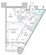 パークタワー勝どき S-1707 間取り図