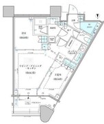パークタワー勝どき S-3806 間取り図