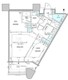 パークタワー勝どき S-3806 間取り図