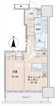 エスティメゾン錦糸町2 1103 間取り図