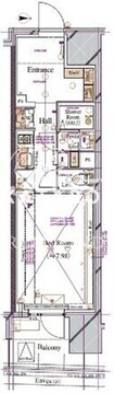 ブランシエスタ浅草蔵前 207 間取り図