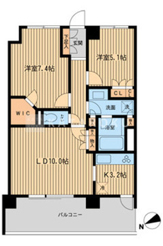 HF若林公園レジデンス 512 間取り図