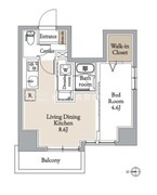 グランカーサ住吉2 401 間取り図