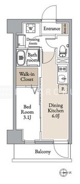 グランカーサ住吉2 503 間取り図