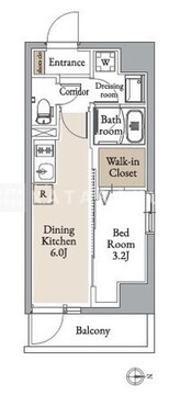 グランカーサ住吉2 1002 間取り図