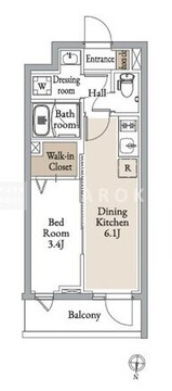 グランカーサ住吉3 602 間取り図