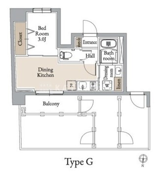 グランカーサ住吉3 701 間取り図