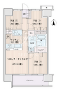 エスティメゾン豊洲レジデンス B-1211 間取り図