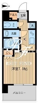 エルシア五反田 602 間取り図