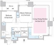 中野ステーションレジデンス 1208 間取り図 ?>