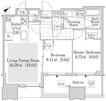 大崎ガーデンレジデンス 1702 間取り図