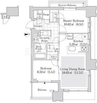 大崎ガーデンレジデンス 2001 間取り図