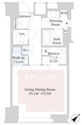セントラルパークタワー・ラ・トゥール新宿 3320 間取り図