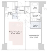 セントラルパークタワー・ラ・トゥール新宿 4107 間取り図