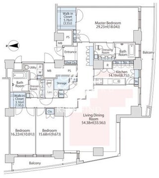 ラ・トゥール汐留 5204 間取り図
