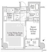 ラ・トゥール渋谷宇田川 1805 間取り図