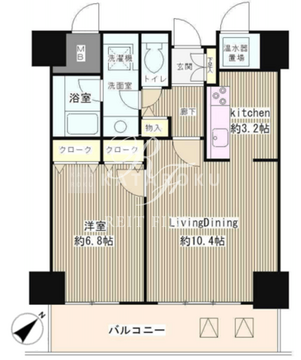 トレステージ目黒 902 間取り図