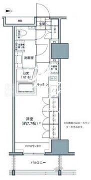 パークハビオ東中野 803 間取り図