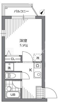 プライムアーバン目黒リバーサイド 201 間取り図
