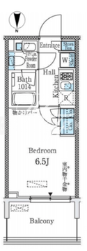 パークキューブ大井町レジデンス 1313 間取り図