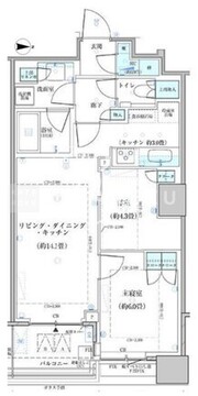 パークタワー勝どき S-1019 間取り図