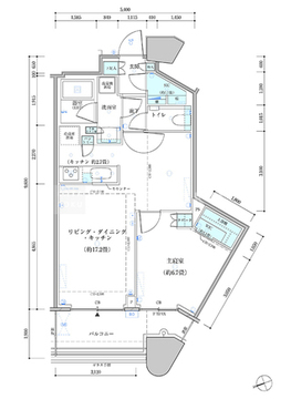 パークタワー勝どき S-1409 間取り図
