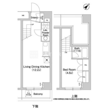 コンフォリア豊洲 806 間取り図