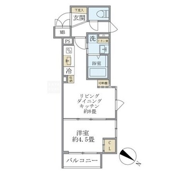 ビューテラス茗荷谷 404 間取り図