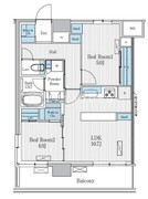 テラ蚕糸の森 1101 間取り図
