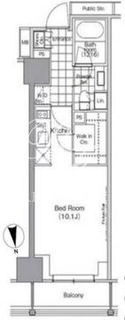 パークハビオ門前仲町 310 間取り図