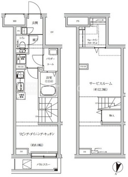 レゴリス池上 101 間取り図