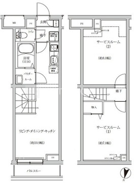 レゴリス池上 104 間取り図