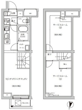 レゴリス池上 105 間取り図