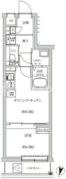 レゴリス池上 204 間取り図