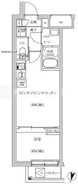 レゴリス池上 306 間取り図