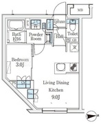 CREATIF桜新町 101 間取り図