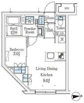 CREATIF桜新町 101 間取り図