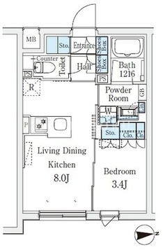 CREATIF桜新町 103 間取り図