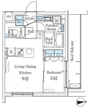 CREATIF桜新町 404 間取り図