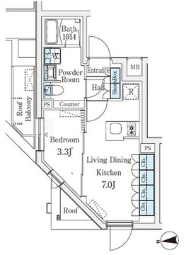CREATIF桜新町 405 間取り図
