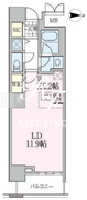 ロイヤルパークスタワー南千住 715 間取り図