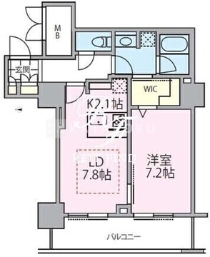 ロイヤルパークスタワー南千住 1507 間取り図