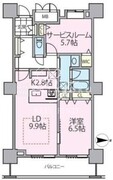 ロイヤルパークスタワー南千住 2313 間取り図