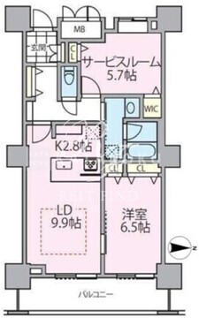 ロイヤルパークスタワー南千住 2313 間取り図