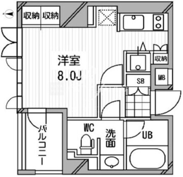 アーデン木場 202 間取り図