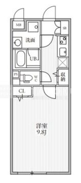 THE PALMS大島 205 間取り図