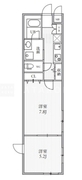THE PALMS大島 207 間取り図