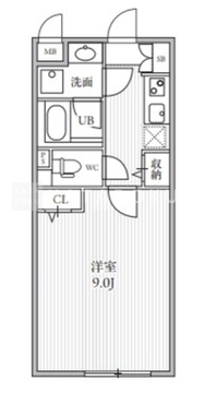 THE PALMS大島 302 間取り図